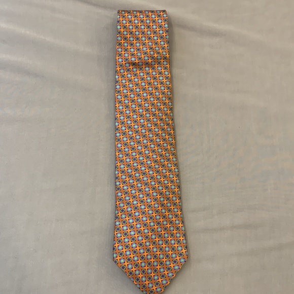 Italian silk tie .  Unique pattern - Picture 4 of 4